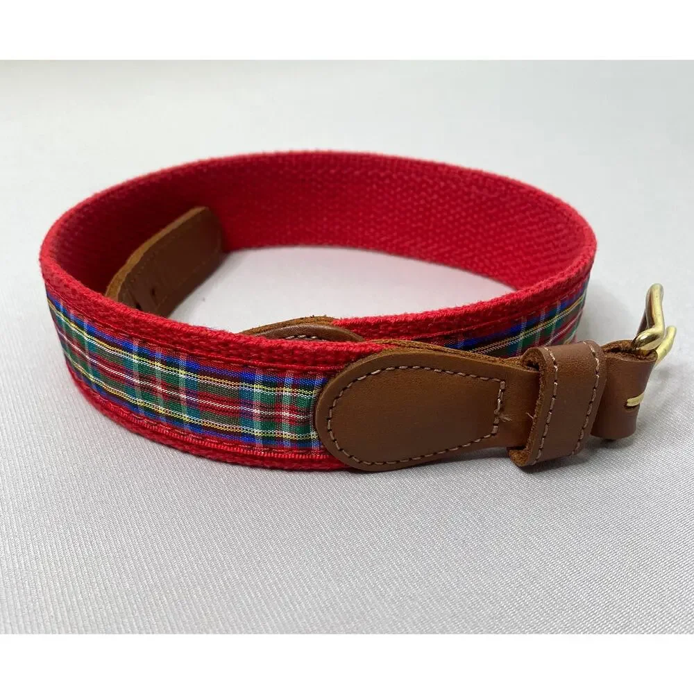 J. Bailey Boys 2T/3T (S) Red Stewart Plaid Buddy Belt